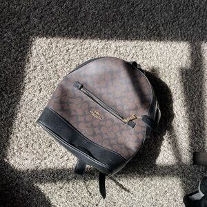 Coach Brown/Black Signature Canvas Mini Backpack
